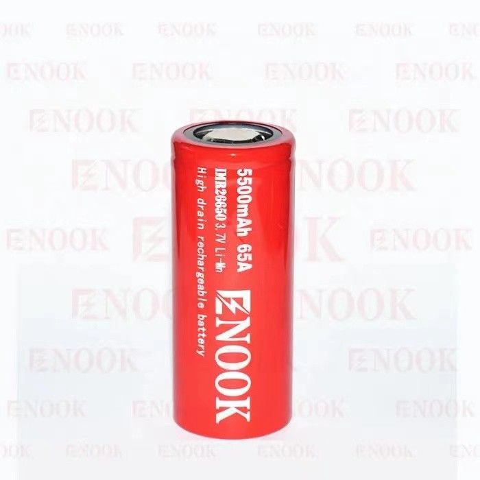 5500mAh 3.7V lithium ion 26650 baterai dapat diisi ulang 18650 Flat Top High Drain Baterai
