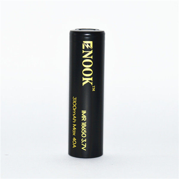 3100mAh 3.7V 18650 Button Top Li Ion Baterai 40A High Drain Baterai isi ulang