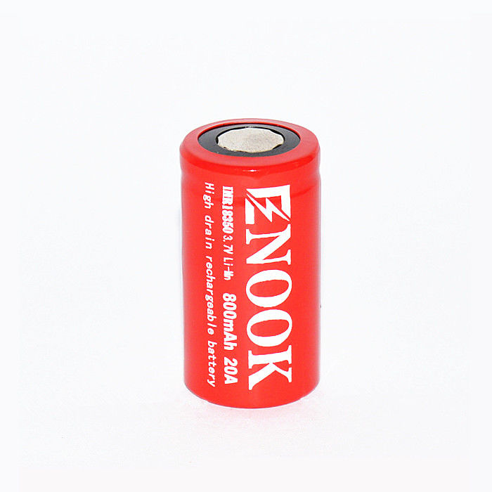 Baterai Li Ion 800mAh 20amp 18350 Li Mn Baterai Untuk senter