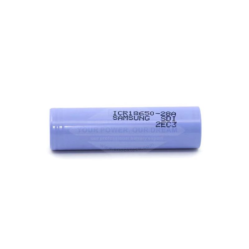 Baterai Li-Ion 3.7 V 18650 yang dapat diisi ulang Baterai Li-Ion 2800mAh Baterai Lithium Ion bertenaga tinggi