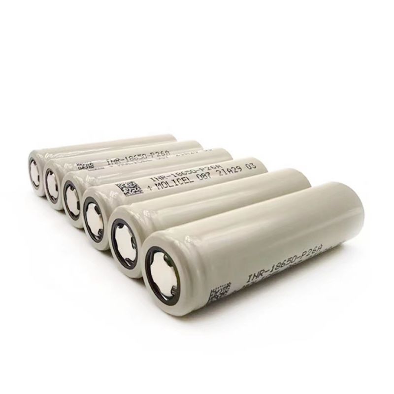 Molicel P26A 18650 Baterai sel Litium Ion 35A 3.7 V Baterai isi ulang 2600mah