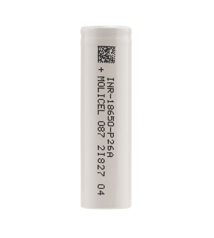 Molicel P26A 18650 Baterai sel Litium Ion 35A 3.7 V Baterai isi ulang 2600mah
