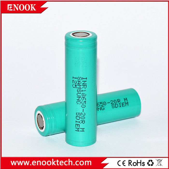 Di stok 18650 samsung 20R 3.7v 2000mah 18650 Lithium Baterai Li-ion isi ulang Untuk Baterai Paket