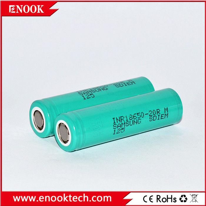 Di stok 18650 samsung 20R 3.7v 2000mah 18650 Lithium Baterai Li-ion isi ulang Untuk Baterai Paket