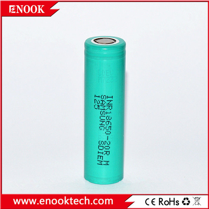 Di stok 18650 samsung 20R 3.7v 2000mah 18650 Lithium Baterai Li-ion isi ulang Untuk Baterai Paket