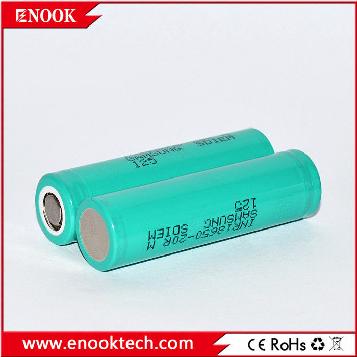 Di stok 18650 samsung 20R 3.7v 2000mah 18650 Lithium Baterai Li-ion isi ulang Untuk Baterai Paket