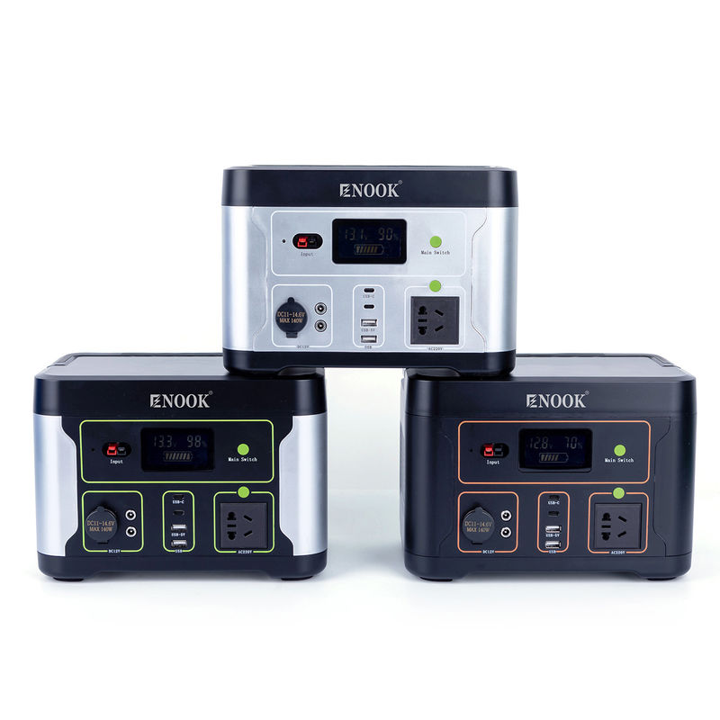 500W LiFePO4 Stasiun Daya Portable Outdoor Baterai Penyimpanan Energi Rumah Untuk Laptop
