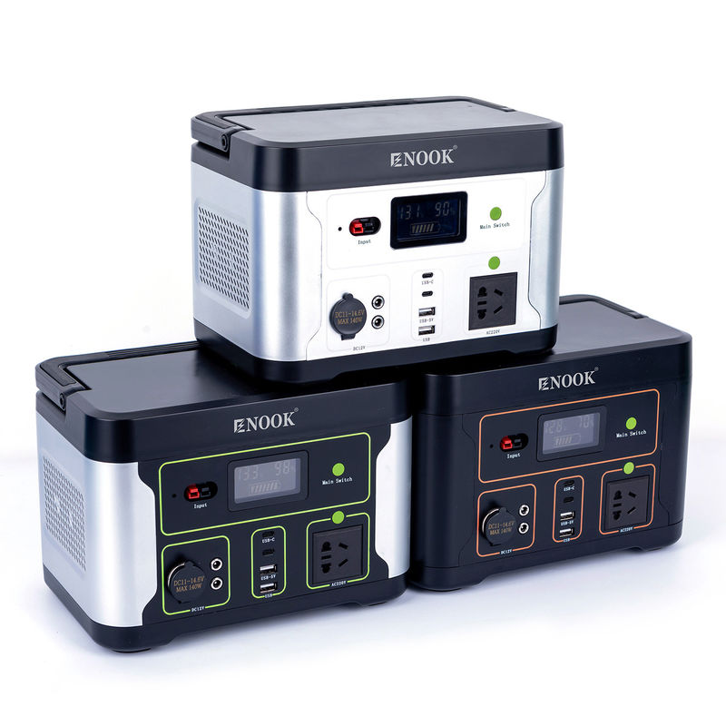 LA1000W Inverter Tipe 500W Portable Power Station Dengan 100W Foldable Solar Panel