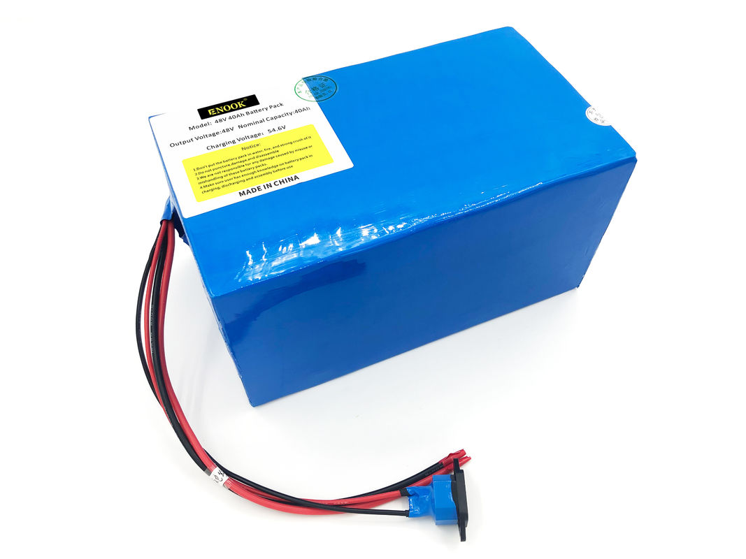 Enook Biru Tipe 48v 40ah Lithium Ion Baterai Untuk E Bike Disesuaikan