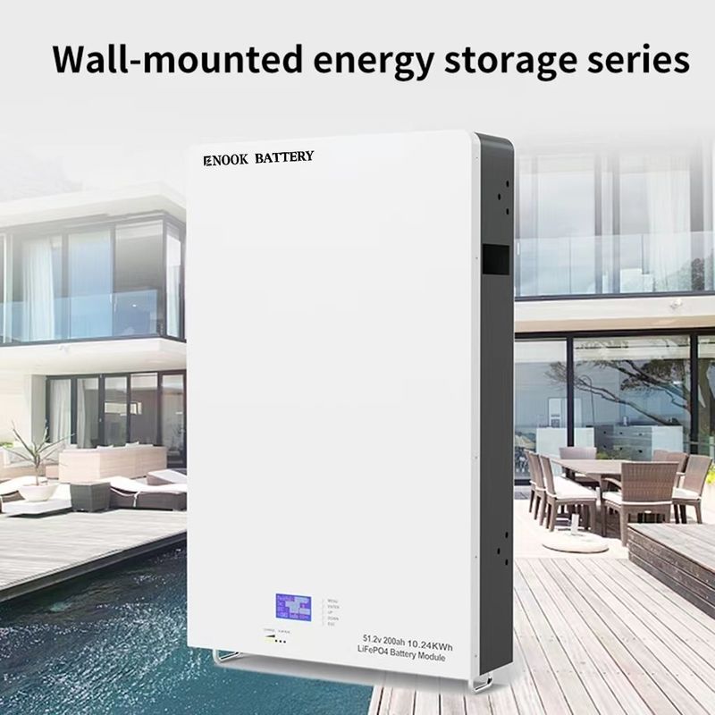 51.2V Baterai penyimpanan energi rumah LFP LiFePO4 Baterai surya untuk Inverter hibrida