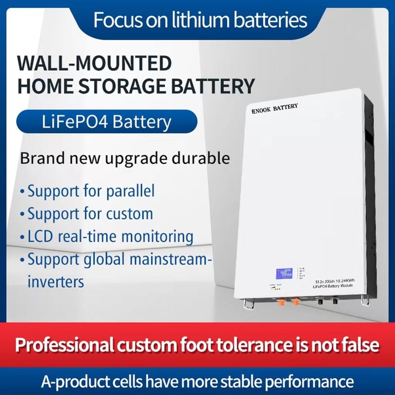 51.2V Baterai penyimpanan energi rumah LFP LiFePO4 Baterai surya untuk Inverter hibrida