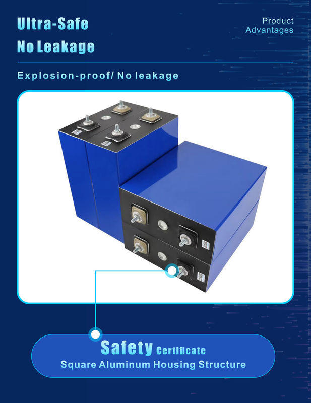 3.2V 230Ah Power LifePo4 Lithium Ion Battery Cell Untuk Alat Daya Kendaraan Listrik