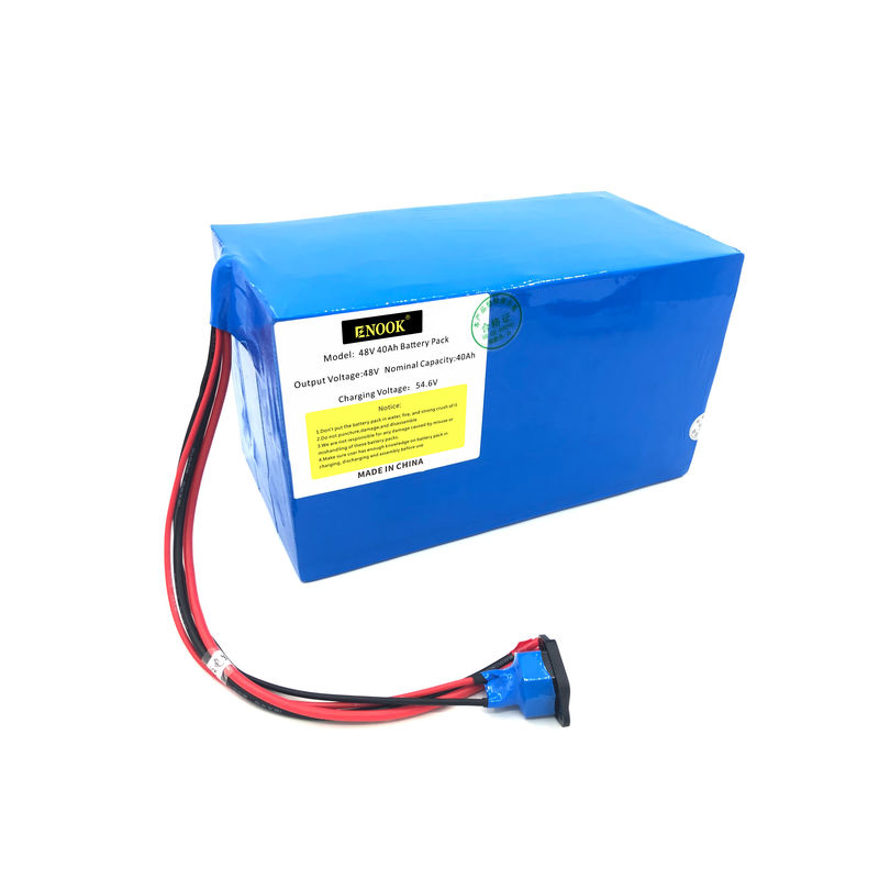 48V 40Ah 50A E Scooter Baterai Jenis Biru Lithium Ion E Baterai Sepeda Dengan Pengecas