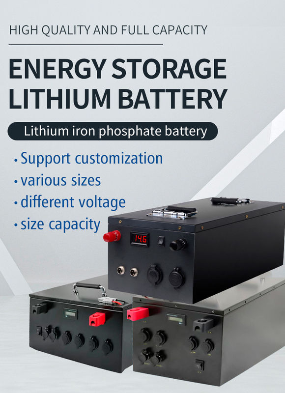 Hitam 51.2V 200Ah LiFePo4 Lithium ion Golf Cart Baterai 10KW Server Rack Baterai