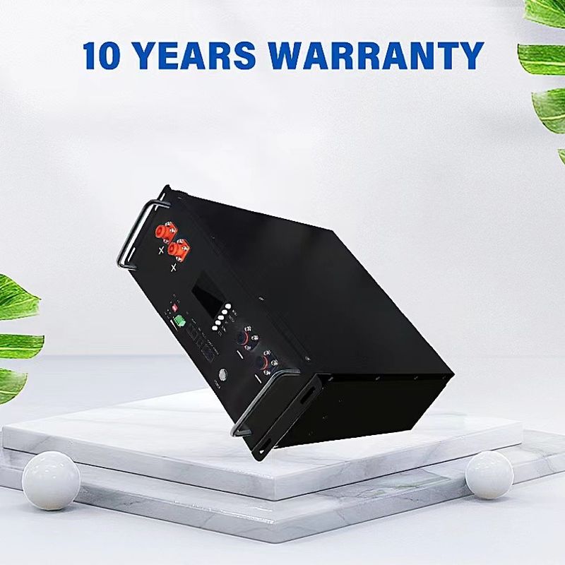 Smart BMS LiFePO4 10kwh 48V 200Ah Solar Lithium Ion Server Rack Mounted Battery Pack Untuk Sistem Surya