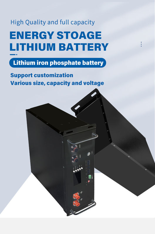 5Kw 10Kw 20Kw Server Rak dipasang Baterai 48V Lifepo4 Baterai Paket Untuk Sistem Surya