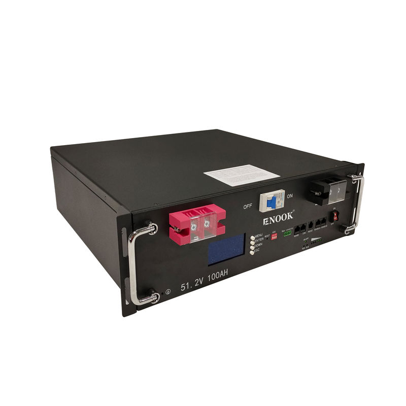 48V 51.2v Energy Storage Baterai yang dapat ditumpuk 100AH 200ah 300ah 10kw 20kw Baterai Server Rack