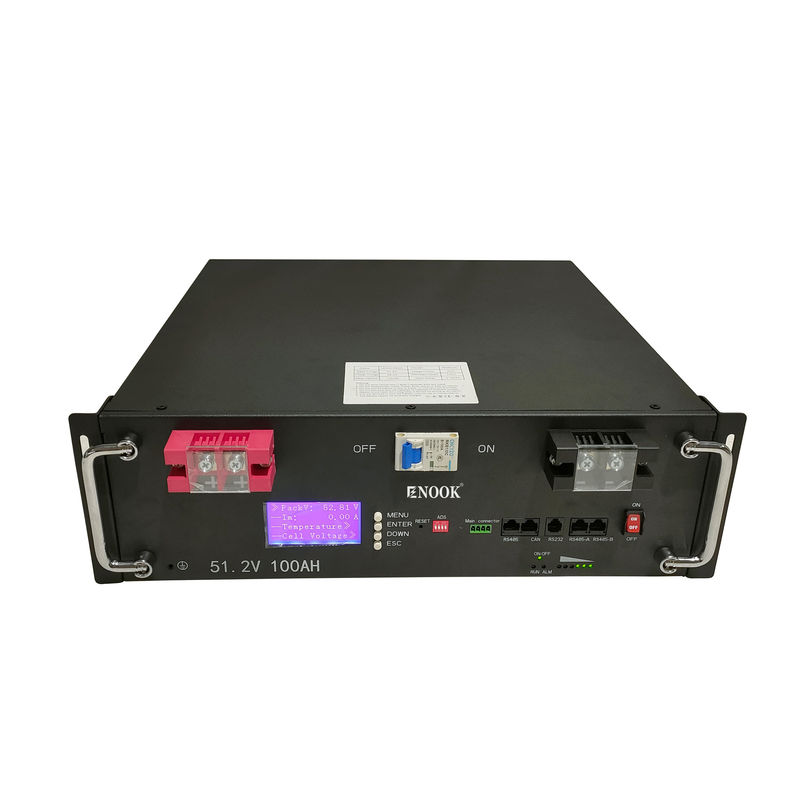 5Kw 10Kw 20Kw Server Rak dipasang Baterai 48V Lifepo4 Baterai Paket Untuk Sistem Surya
