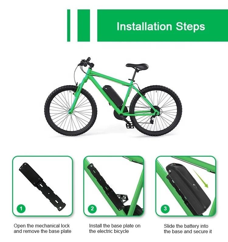 Baterai Hailong ebike 36v 48v 15Ah 20Ah baterai lithium ion sepeda listrik untuk sepeda listrik