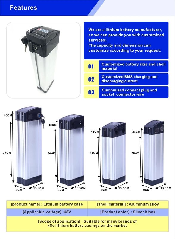 12V 24V 48V 36V 10Ah 20Ah E Scooter Baterai Paket Baterai Lithium Ebike Disesuaikan