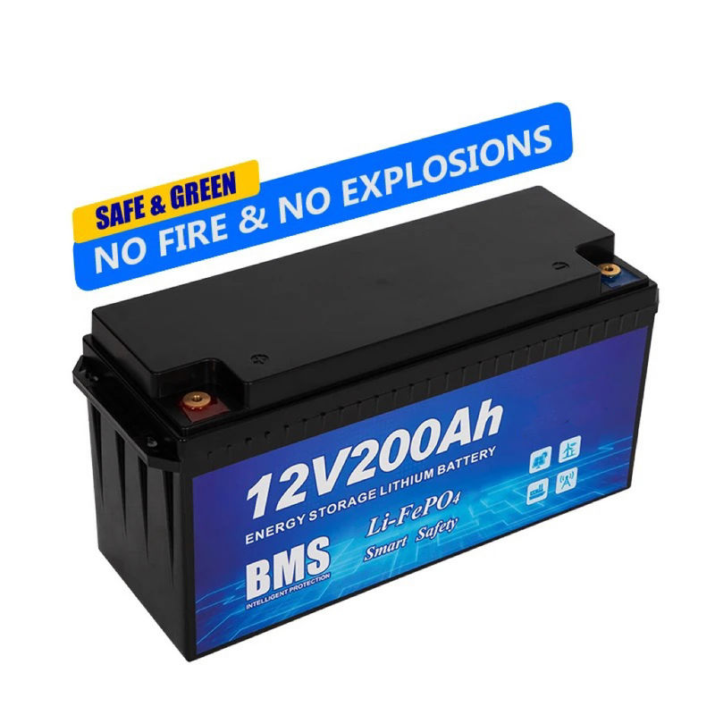 12V 100Ah Deep Cycle Ion Battery 200Ah 24V Lithium Ion Battery Pack untuk Camping Car RV Boat