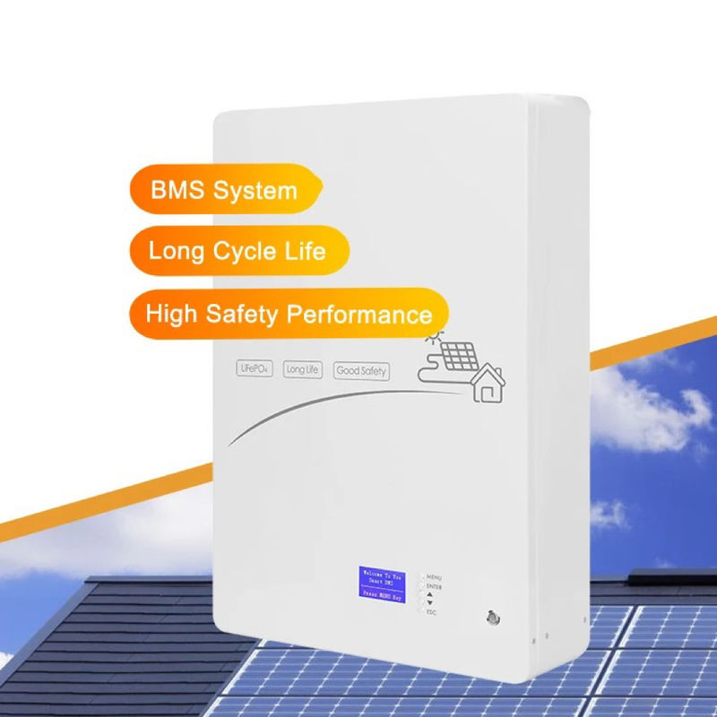 Enook Solar 5KWH 10KWH LifePO4 Lithium Baterai 24V 48V Energi Surya 200Ah Power Wall Lifepo4 Pack