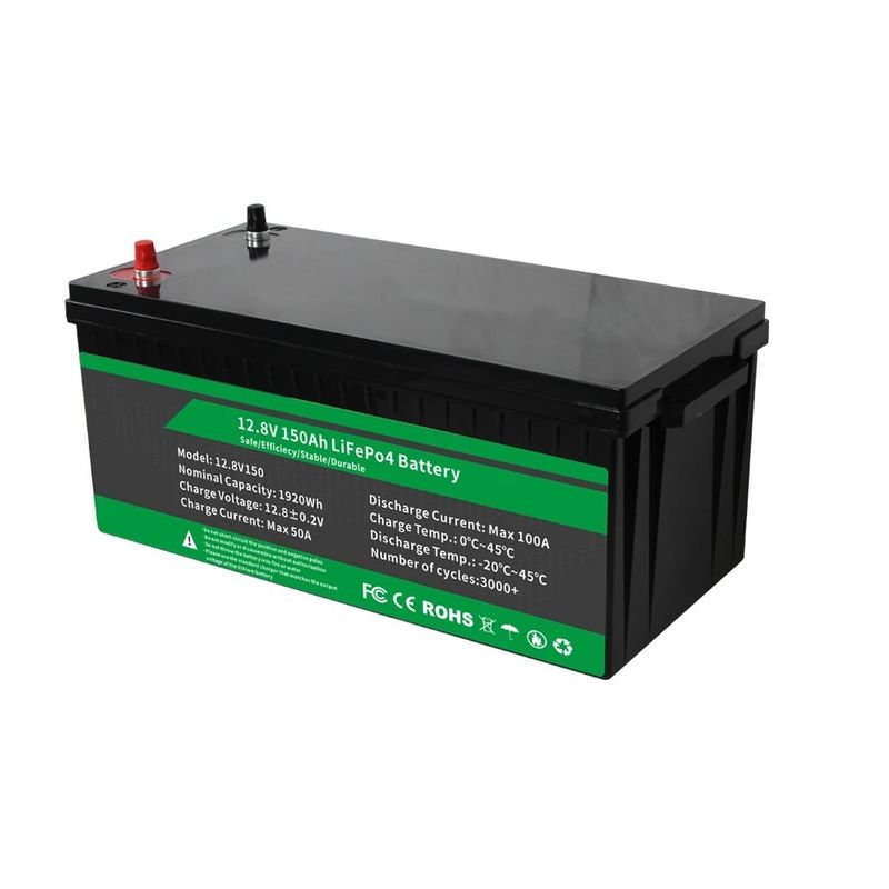 lifepo4 pack 12.8v 100ah 200ah 300ah baterai lithium dengan Smart BMS untuk cadangan daya