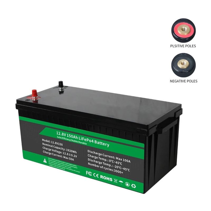 12.8v 100ah 150ah 105ah 200ah Lithium Ion Battery Pack Dengan Fungsi BMS Lanjutan Hidup Siklus Panjang