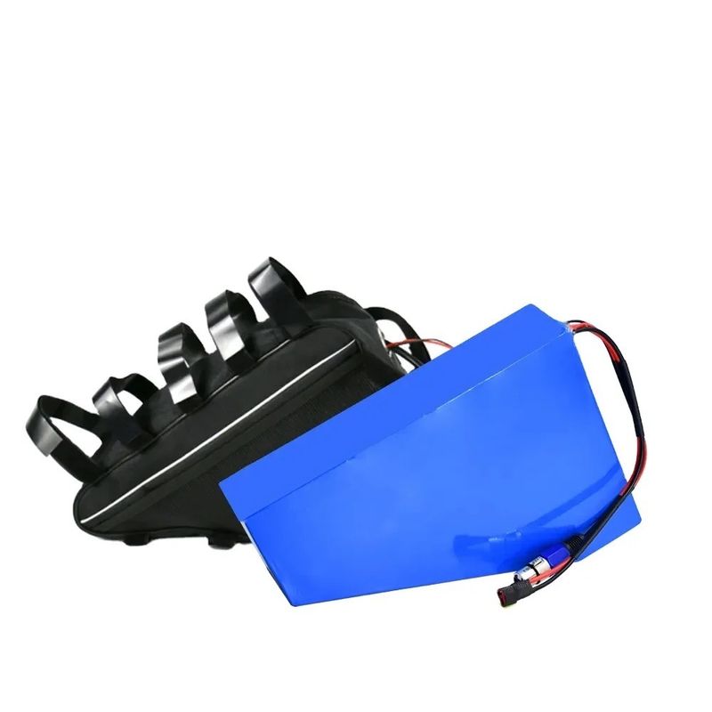 18650 Cell Triangle 36V/ 48V/ 52V/ 60V/ 72V Baterai Sepeda Listrik dengan Kapasitas 13Ah~17.5Ah