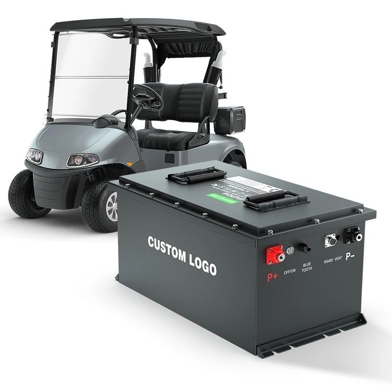 OEM/ODM Lifepo4 Baterai Golf Cart Baterai 24V 36V 48V 72V 50Ah 100Ah 200Ah dengan Smart BMS