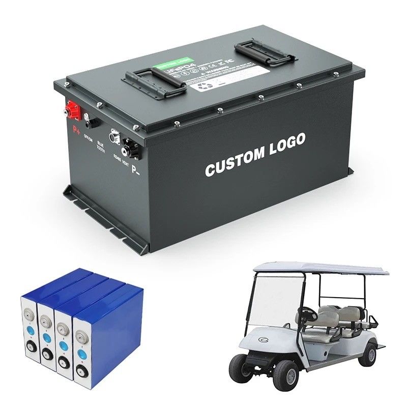 36V 48V 72V 96V 100Ah 200Ah 300Ah LiFePO4 Golf Cart Baterai Dengan 150A continuous discharge